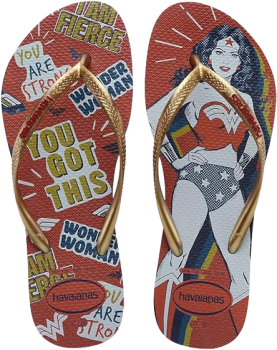 Chinelo Havaianas Slim Heroinas Meninas Marinho