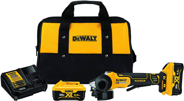 Esmerilhadeira Angular Dewalt 4 1/2 Pol. (114mm) 20v Max Litio-Ion sem Fio com 2 Baterias de 5.0 AH 127v - DCG413P2