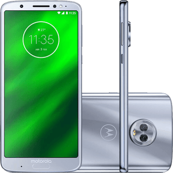 Smartphone [Topázio ou preto] Motorola Moto G6 Plus 64GB Dual Chip Android Oreo - 8.0 Tela 5.9" Octa-Core 2.2 GHz 4G Câmera 12 + 5MP (Dual Traseira) 