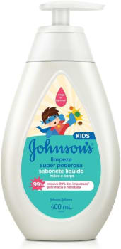 Johnson's Baby Sabonete Líquido Infantil Limpeza Super Poderosa, 400ml