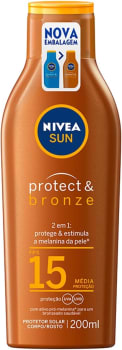 Protetor Solar Nivea Sun Protect & Bronze FPS15 - 200ml