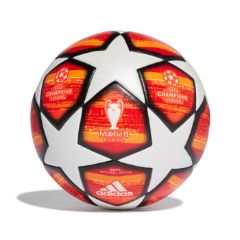 Bola de Futebol Society Adidas Uefa Champions League Finale 19 Match Ball Replique - Branco e Vermelho