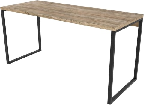 Mesa Escrivaninha Industrial 150cm Trevalla Kuadra ME150-E10 Carvalho