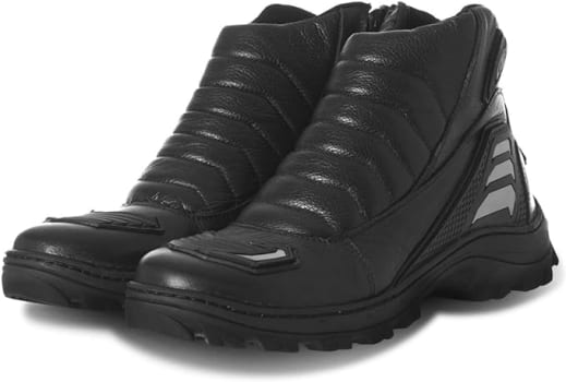 Bota Motociclista Em Couro Combat Street Black 36