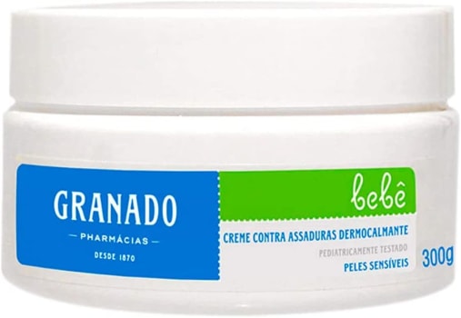 Creme Assaduras Dermocalmante Bebe Pele Sensíveis, Granado, 300g