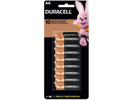 Pilha AA Pequena Alcalina 16 Unidades - Duracell - Magazine Ofertaesperta