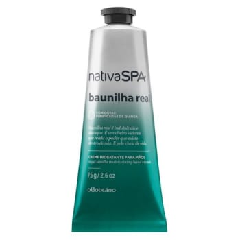 Nativa SPA Baunilha Real Creme Desodorante Hidratante para Mãos 75g