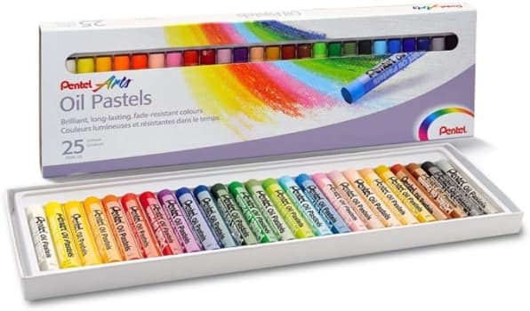 Giz Pastel Oleoso Pentel Arts 25 Cores