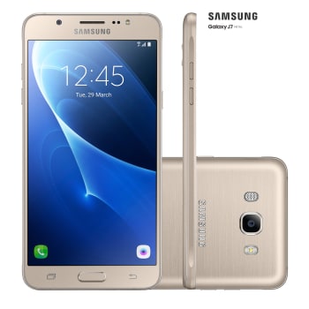 Smartphone Samsung Galaxy J7 Metal 16GB Dourado 4G Tela 5.5" Câmera 13MP Android 6.0
