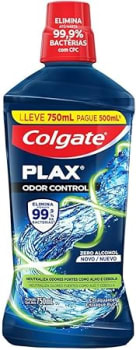 Colgate Plax Odor Control - Enxaguante Bucal, Embalagem Promocional, 750ml