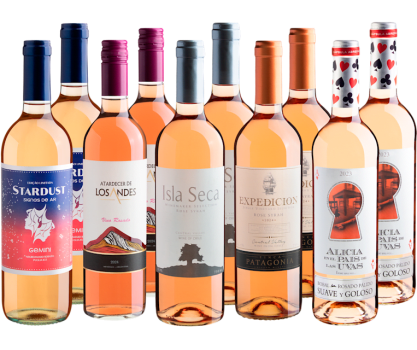 Kit Rosés com Alicia en el Pais de Las Uvas | 10 garrafas por R$27,90 cada