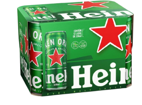 2 Packs Heineken Cerveja Pilsen - 12 latas de 350ml (Total 24 Latas)