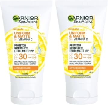 Kit Protetor Hidratante Facial Garnier U&M Vitamina C FPS30 40g