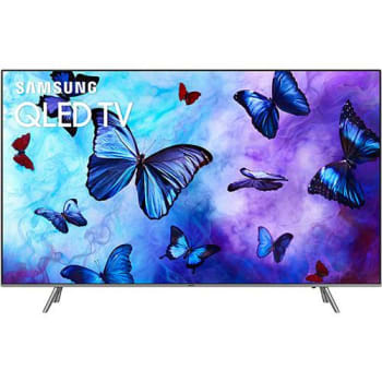 Smart TV QLED 55" Samsung 2018 QN55Q6FNAGXZD Ultra HD 4k com Conversor Digital 4 HDMI 3 USB Wi-Fi 120Hz Modo Ambiente e Pontos Quânticos - Prata