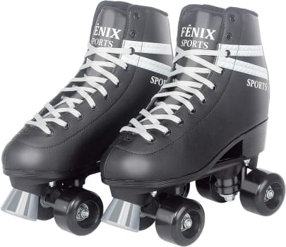 Patins Quatro Rodas Roller Skate Fenix Preto