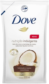 2 Unidades - Refil Sabonete Líquido Dove Nutrição Indulgente 200ml