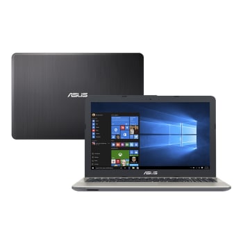 Notebook Asus Intel Core i3 4GB 1TB Windows 10 Home Tela 15.6" X541UA-GO1986T Preto