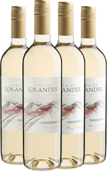 Kit Viña de Los Andes | 2 Chardonnay + 2 Torrontés por R$29,90 cada garrafa