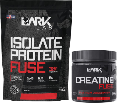 Whey Isolate Protein Fuse 900g + Creatina Fuse 300g - Dark Lab