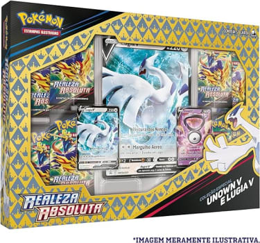 Box Pokémon Lugia V E Unown V Realeza Absoluta, Cor:Estampado - Copag