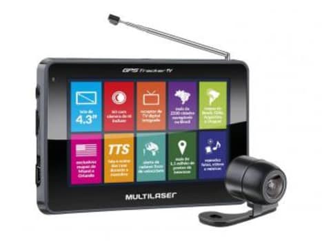 GPS Automotivo Multilaser Tracker III Tela 4.3" - Touch TV Digital com Câmera de Ré - Magazine Ofertaesperta