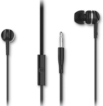 Motorola, Earbuds 105, Fone de Ouvido com Microfone, Preto