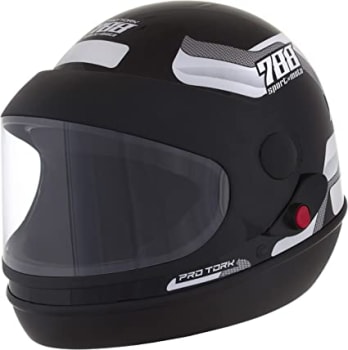 Pro Tork Capacete Sport Moto 788 58 Preto/Branco