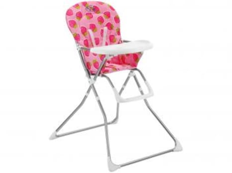 Cadeira de Alimentação Baby Style Cangoo - Morango para Crianças até 15kg