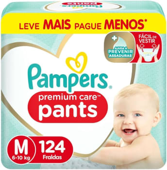 Pampers Fralda Pants Premium Care M 124 Unidades