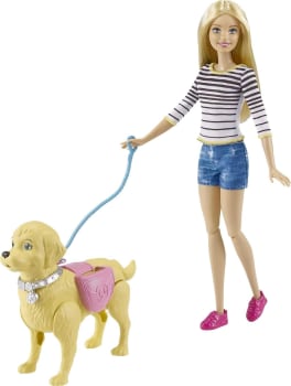 Barbie Passeio Com Cachorrinho Mattel Loira