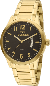 Relógio Technos Masculino Steel Dourado - 2115KTPTDY/4P