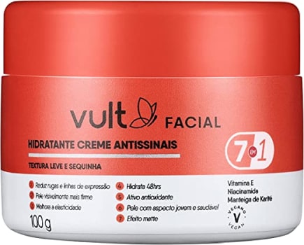 10 Unidades de Vulta Creme Pote Antissinais Facial 100g