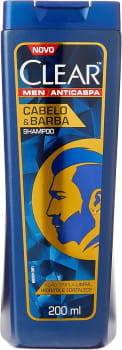 Clear Shampoo Men Cabelo E Barba 200Ml