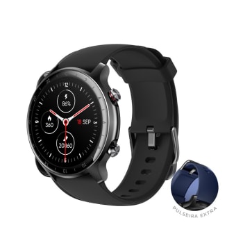 SmartWatch Husky Sports 700 GPS, Preto, Pulseira Extra Azul Marinho, Com GPS - HSPH000