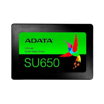 SSD Adata SU650 240GB SATA Leitura 520MB/s Gravação 450MB/s - ASU650SS-240GT-R