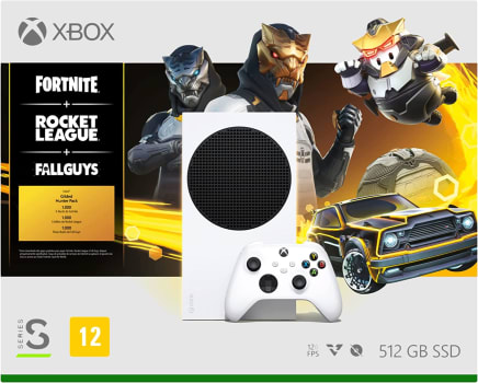 Console Xbox Series S 512GB + Jogos Fortnite, Rocket League e Fall Guys