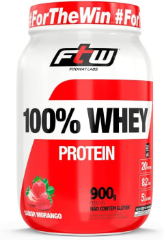 Whey Fitoway Ftw 100% Morango - 900g