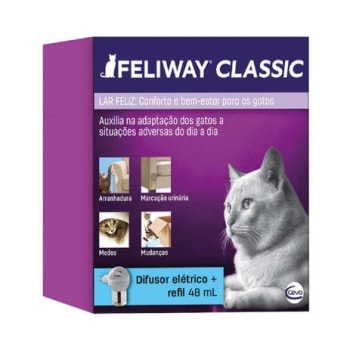 Feliway Classic Completo com Difusor - 48 ml - Ceva - Magazine Ofertaesperta