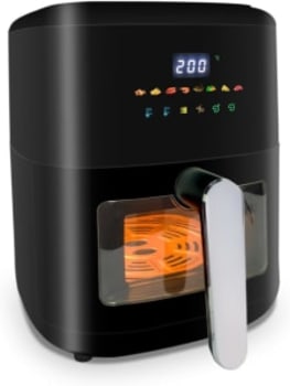 Air Fryer Fritadeira Elétrica Digital Extream 4,5l Preto e Prata, 127v