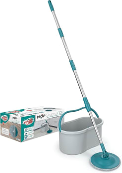 Flash Limp MOP0154 - Mop Giratório Eco, ideal para pisos frios, sintéticos ou madeira, Cinza