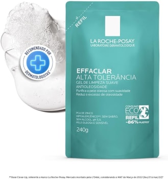 La Roche-posay Effaclar Gel Alta Tolerância. Gel de Limpeza Facial. Limpa a Pele Suavemente Reduzindo a Oleosidade e Eliminando o Brilho. Limpeza Faci