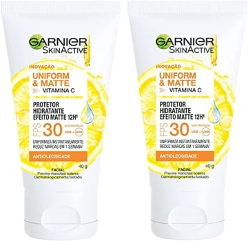 Kit Protetor Hidratante Facial Garnier U&M Vitamina C FPS30 - 40g