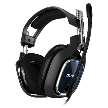 Headset ASTRO Gaming A40 TR + MixAmp Pro TR Gen 4 com Áudio Dolby para PS4, PC, Mac - Preto/Azul - 939-001791