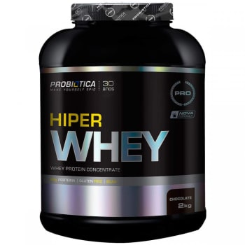 Whey Protein Concentrado Probiotica Hiper Whey - Chocolate - 2 Kg