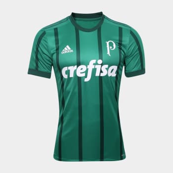 Camisa Palmeiras I s/n° 17/18 - Jogador Adidas Masculina - Verde