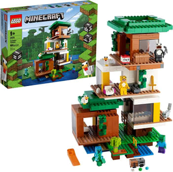 Lego Minecraft A Casa Da Rvore Moderna Kit De Constru O Pe As Em Promo O No