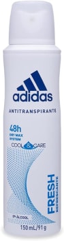 2 Unidades — Desodorante Aerossol Adidas Feminino Fresh - 150ml