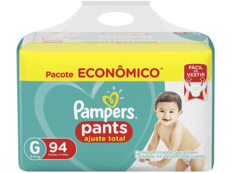 Fralda Calça Pampers Pants Ajuste Total