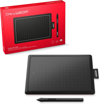 Wacom One CTL472 - Mesa Digitalizadora, Preto / Vermelho