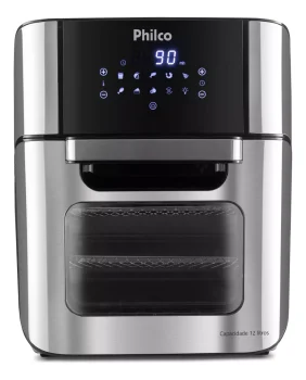 Fritadeira Air Fryer Oven Philco Pfr2200 4 Em 1 12l 1800w Cor Preta 220V